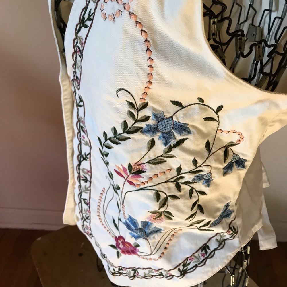 Vintage embroidered vest